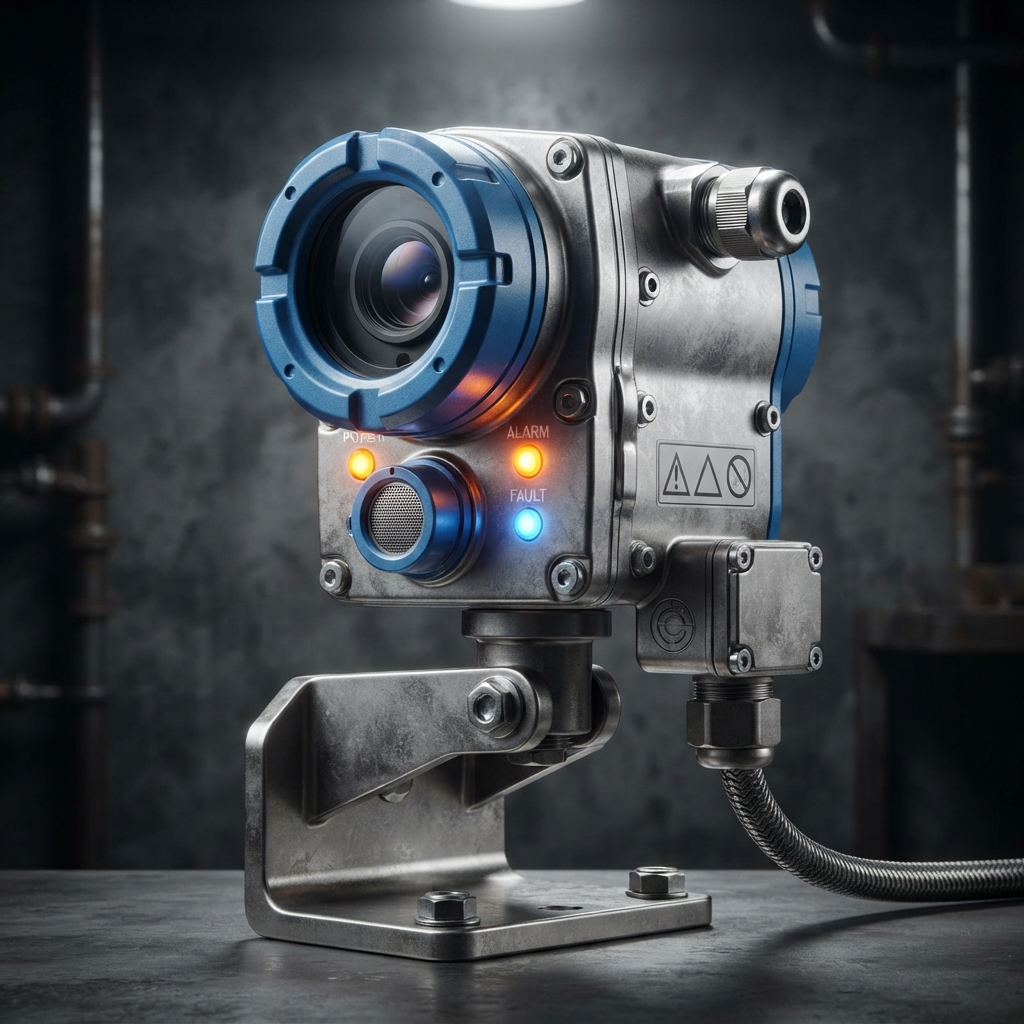Fire and gas detection device