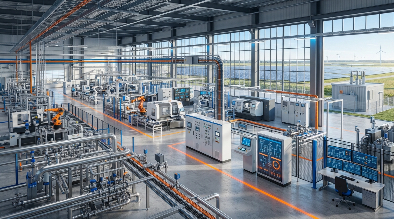 Industrial facility with automation systems